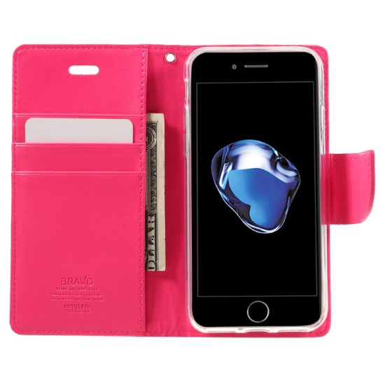 Mercury Bravo Flip Case priekš Apple iPhone 11 Pro - Rozā - sāniski atverams maciņš ar stendu