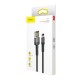 Baseus 1M Cafule SE 2.4A USB to Lightning cable - Чёрный - Apple iPhone / iPad дата кабель / провод для зарядки
