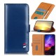 Smooth Surface Wallet Stand Leather Book Case priekš Nokia C20 - Zils - sāniski atverams maciņš ar magnētu un stendu