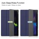 Tri-fold Stand PU Smart Auto Wake/Sleep Leather Case для Samsung Galaxy Tab A8 10.5 X200 / X205 - Тёмно Синий - чехол-книжка со стендом / подставкой