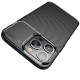 Carbon Premium Back Case priekš Apple iPhone 14 Plus - Melns - silikona aizmugures apvalks / bampers-vāciņš