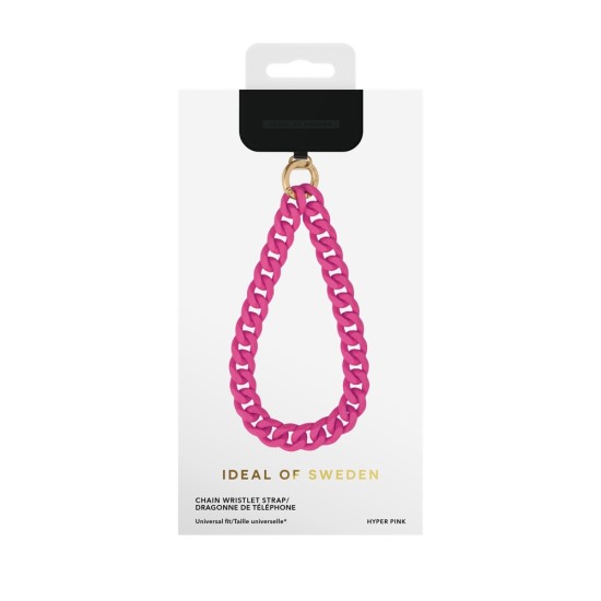 iDeal of Sweden AG22 Phone Wristlet Strap - Hyper Pink - metāliska rokas siksniņa