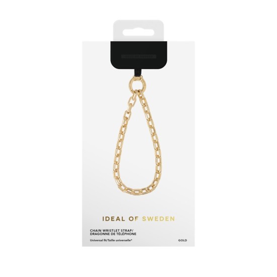 iDeal of Sweden SS22 Phone Wristlet Strap - Gold - metāliska rokas siksniņa