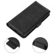 PU Leather Case with Magnetic Double Clasp priekš Huawei Honor 70 - Melns - sāniski atverams maciņš ar magnētu un stendu
