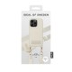 iDeal of Sweden Athena Necklace AS22 Back Case priekš Apple iPhone 14 Pro - Ecru - mākslīgās ādas aizmugures apvalks ar siksniņu un Airpods somiņu / bampers-vāciņš