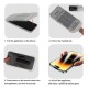 Easy-Stick Box Full Glue Tempered Glass screen protector priekš Apple iPhone 12 / 12 Pro - Melns - Ekrāna Aizsargstikls / Bruņota Stikla Aizsargplēve