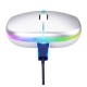 RGB Dual Channel Li-on Wireless / Bluetooth (3.0/5.2) Optical Mouse 2.4G / 1600 DPI - Balta - Bezvadu datorpele