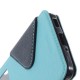 RoarKorea Fancy Diary View Samsung Galaxy Alpha G850 - Gaiši Zils - sāniski atverams maciņš ar stendu un lodziņu (ādas maks, grāmatiņa, leather book wallet case cover stand)