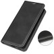 Skin-Touch PU Leather Book Case priekš Nokia C21 - Melns - sāniski atverams maciņš ar magnētu un stendu
