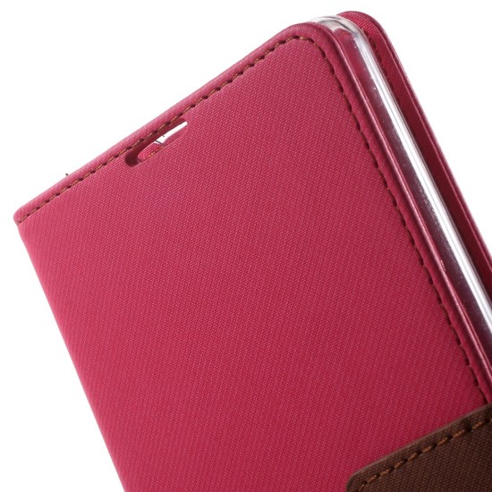 RoarKorea Simply Life Diary Asus Zenfone 2 5.0-inch - Rozā - sāniski atverams maciņš ar stendu (ādas maks, grāmatiņa, leather book wallet case cover stand)