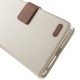 RoarKorea Simply Life Diary Asus Zenfone 2 5.0-inch - Balts - sāniski atverams maciņš ar stendu (ādas maks, grāmatiņa, leather book wallet case cover stand)