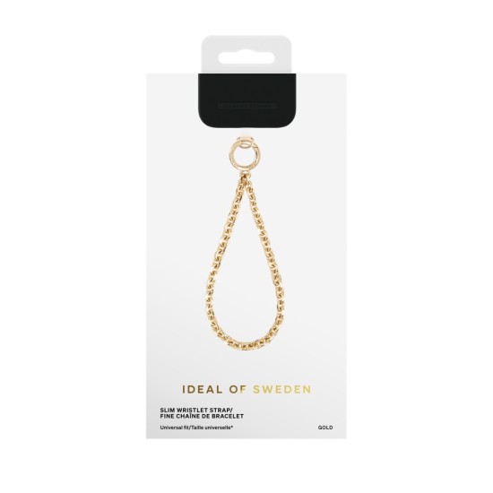 iDeal of Sweden Phone Slim Wristlet Strap - Gold - metāliska rokas siksniņa