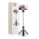 Tech-Protect L01S Bluetooth remote control Selfie Stick with Tripod - Melns - Selfie monopod Teleskopisks Universāla stiprinājuma statīvs