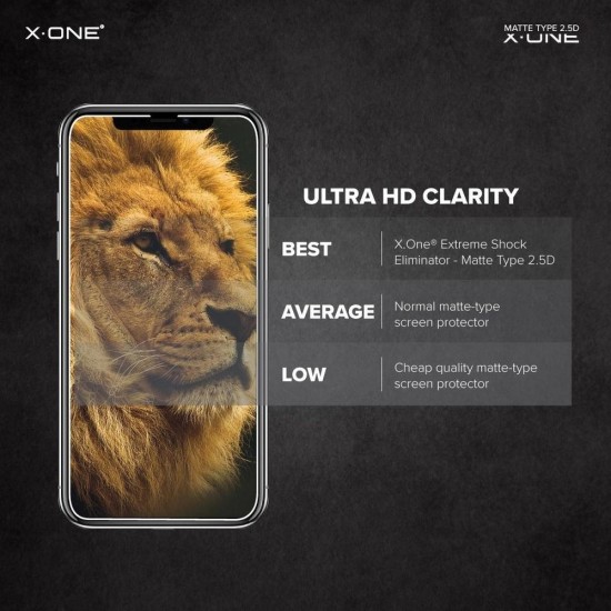 X-One 2.5D Full Glue Extra Strong Crystal Clear Tempered Glass Screen Protector priekš Apple iPhone 16 Pro - Melns - Ekrāna Aizsargstikls / Bruņota Stikla Aizsargplēve