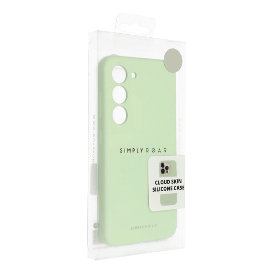 Roar Cloud-Skin Silicone Case (Microfiber Soft Touch) priekš Samsung Galaxy S25 FE 5G S731 - Gaiši Zaļš - matēts silikona aizmugures apvalks (bampers vāciņš)