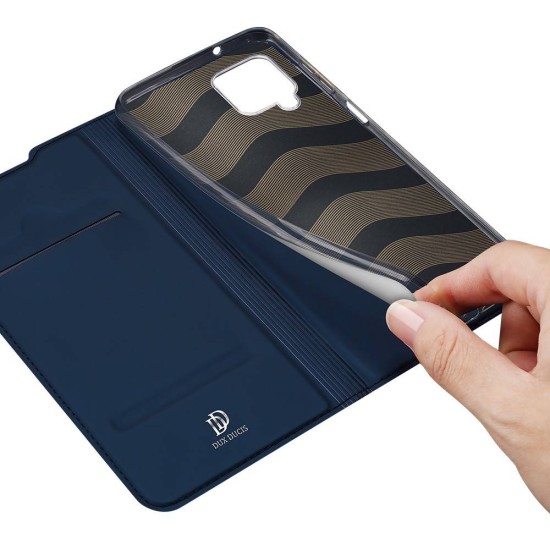 Dux Ducis Skin Pro series priekš Samsung Galaxy A17 4G A175 / A17 5G A176 - Tumši Zils - sāniski atverams maciņš ar magnētu un stendu