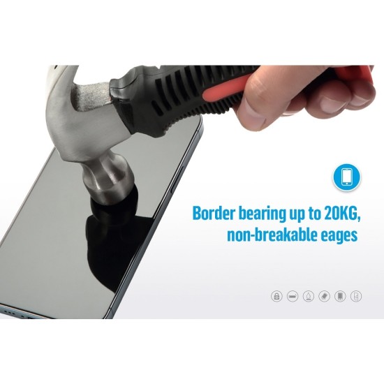 Mr. Monkey 5D Strong Privacy Full Glue Tempered Glass protector priekš Samsung Galaxy S25 Edge S937 - Melns - Ekrāna Aizsargstikls / Bruņota Stikla Aizsargplēve