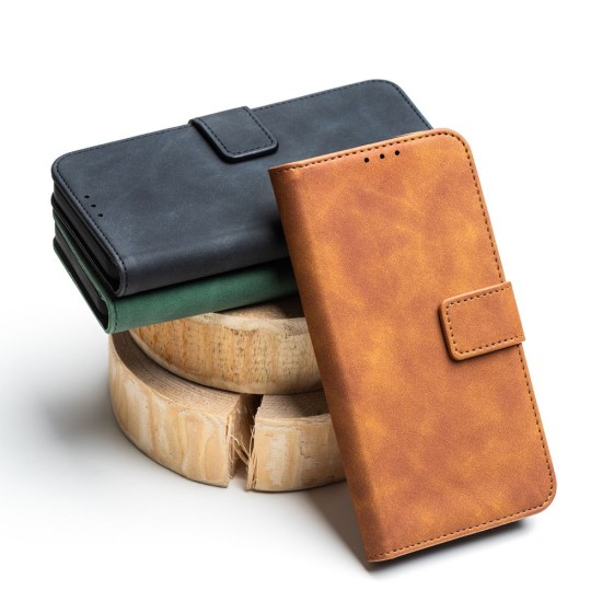 Forcell Tender Book Case priekš Xiaomi Redmi Note 13 Pro 5G - Brūns - sāniski atverams maciņš ar stendu / grāmatveida maks
