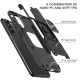 Nitro Armored Hybrid Back Case priekš Samsung Galaxy A27 5G A276 - Melns - triecienizturīgs silikona-plastikāta aizmugures apvalks ar gredzenu / bampers-vāciņš