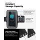 Spigen A703 Universal Sport Armband priekš viedtālruņiem ar 6.5 - 6.9 inch ekrānu - Melns - Universāls maks ietvars - Sporta futrālis rokas aproce fitnesam saite