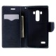 MERCURY GOOSPERY PU Leather Wallet Cover for LG G4 Beat / G4S H735 - Cyan - sāniski atverams maciņš ar stendu (ādas maks, grāmatiņa, leather book wallet case cover stand)