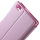 View Window Leather Case for Huawei Ascend P8 Lite - Pink - sāniski atverams maciņš ar lodziņu un stendu (ādas maks, grāmatiņa, leather book wallet case cover stand)