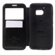 RoarKorea Noble View HTC One A9 - Чёрный - чехол-книжка с окошком и стендом / подставкой (кожаный чехол книжка, leather book wallet case cover stand)