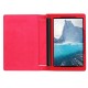 Litchi Texture PU Leather Tablet Case for Lenovo Yoga Tab 3 8.0 YT3-850F / YT3-850L - Red - sāniski atverams maciņš ar stendu (ādas maks, grāmatiņa, leather book wallet case cover stand)