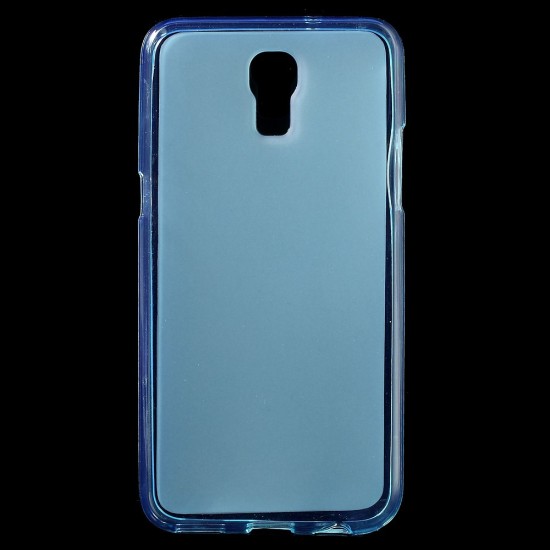 Dual-sided Matte TPU Phone Case for LG X Screen K500n - Blue - silikona aizmugures apvalks (bampers, vāciņš, slim TPU silicone case cover, bumper)