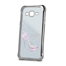 Beeyo Girly Case priekš Huawei P8 - Sudrabains - silikona aizmugures apvalks ar attēlu (bampers, vāciņš, ultra slim TPU silicone case cover, bumper)