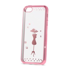 Beeyo Secret Woman Case priekš Apple iPhone 4 / 4S - Rozā Zelts - silikona aizmugures apvalks ar attēlu (bampers, vāciņš, ultra slim TPU silicone case cover, bumper)