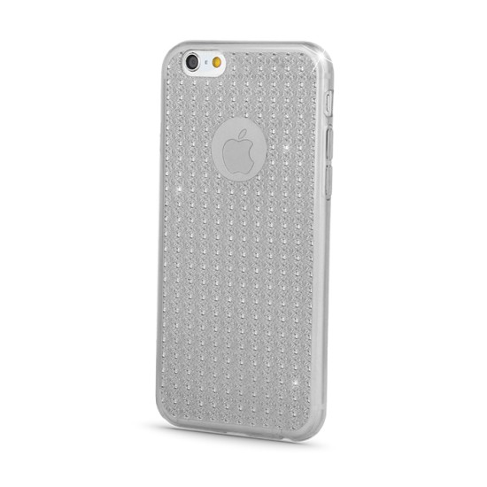 TPU Diamond Back Case priekš LG K10 K420 / K430 - Caurspīdīgs - silikona apvalks (bampers, vāciņš, slim silicone cover, bumper)