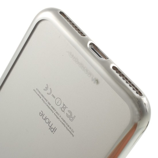 Mercury Ring 2 priekš Samsung Galaxy A7 (2016) A710 - Sudrabains - silikona aizmugures apvalks (bampers, vāciņš, slim TPU silicone case cover, bumper)