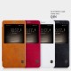 NILLKIN Qin Series Smart View Leather Case Cover priekš Huawei Mate 9 - Balts - sāniski atverams maciņš ar lodziņu (ādas maks, grāmatiņa, leather book wallet case cover)