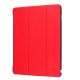 Tri-fold Stand PU Leather Case priekš Huawei MediaPad M3 Lite 10 - Red - sāniski atverams maciņš ar stendu