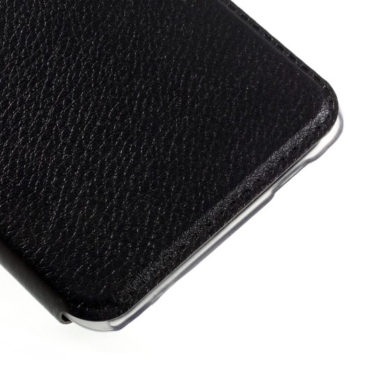 Hollow View Window Leather Stand Case for Asus Zenfone 3 Max ZC520TL - Black - sāniski atverams maciņš ar lodziņu un stendu (ādas maks, grāmatiņa, leather book wallet case cover stand)