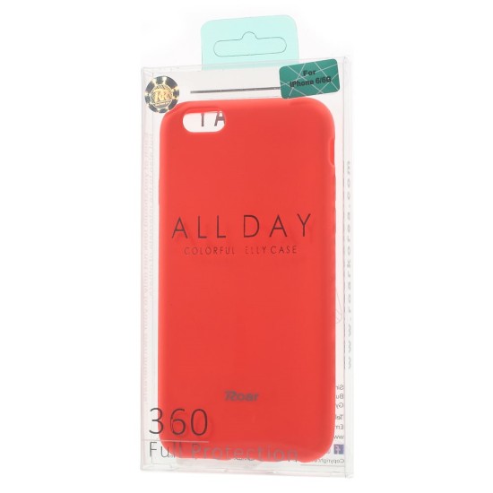 RoarKorea All Day Colorful Jelly Case priekš Huawei Y7 (2017) - Persiku - matēts silikona apvalks (bampers, vāciņš, slim TPU silicone cover shell, bumper)