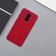 NILLKIN Qin Series Card Holder Leather Case priekš Samsung Galaxy A6 Plus (2018) A605 - Sarkans - sāniski atverams maciņš (ādas maks, grāmatiņa, leather book wallet case cover)