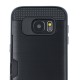 GreenGo Defender Card Case priekš Samsung Galaxy A7 (2018) A750 - Melns - triecienizturīgs silikona aizmugures apvalks (bampers, vāciņš, slim TPU silicone case shell cover, bumper)