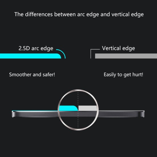 HAT PRINCE Full Glue Full Size Tempered Glass Screen Protective Film priekš Xiaomi Mi 8 Lite - Melns - Ekrāna Aizsargstikls / Bruņota Stikla Aizsargplēve (Full screen size curved)
