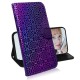 Flower Pattern Leather Wallet Stand Case priekš Nokia 2.2 - Violets - sāniski atverams maciņš ar stendu