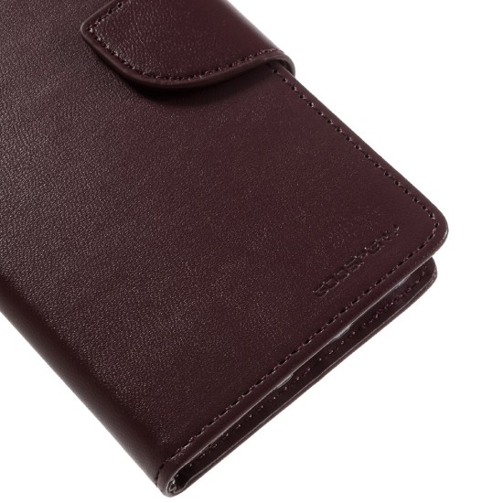 Mercury Bravo Flip Case priekš Samsung Galaxy Note 10 Plus N975 / 5G N976 - Bordo - sāniski atverams maciņš ar stendu (ādas grāmatveida maks, leather book wallet cover stand)