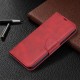PU Leather Book Case with Wallet Stand priekš Nokia 2.3 - Sarkans - sāniski atverams mākslīgas ādas maciņš ar stendu