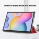 Tri-fold Stand PU Smart Auto Wake/Sleep Leather Case для Samsung Galaxy Tab S7 T870 / T875 / Tab S8 X700 / X706 - Красный - чехол-книжка со стендом / подставкой