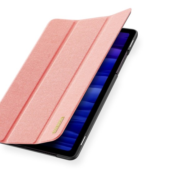 Dux Ducis Domo series priekš Samsung Galaxy Tab A7 (2020 / 2022) T500 / T505 / T509 - Koraļļu - sāniski atverams maciņš ar magnētu un stendu