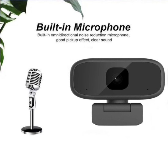Web kamera Full HD B17 1080p (1920*1080p) 30fps - Melna - webcam with microphone