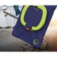 Tech-Protect X-Armor Back Case with Stand priekš Samsung Galaxy Tab S6 Lite P610 / P613 / P615 / P619 - Zils / Koši Zaļš - triecienizturīgs silikona-plastikāta aizmugures apvalks ar statīvu un ekrāna aizsardzību
