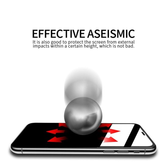 X-One 2.5D Full Glue Extra Strong Crystal Clear Tempered Glass Screen Protector priekš Apple iPhone 15 Pro Max - Melns - Ekrāna Aizsargstikls / Bruņota Stikla Aizsargplēve