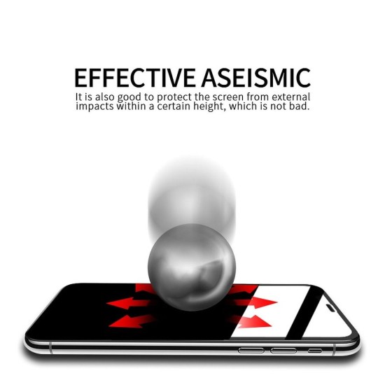 X-One 2.5D Full Glue Extra Strong Crystal Clear Tempered Glass Screen Protector priekš Apple iPhone 16 Pro - Melns - Ekrāna Aizsargstikls / Bruņota Stikla Aizsargplēve