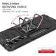 Nitro Armored Hybrid Back Case priekš Samsung Galaxy A27 5G A276 - Melns - triecienizturīgs silikona-plastikāta aizmugures apvalks ar gredzenu / bampers-vāciņš